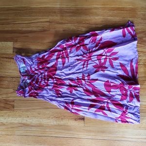 Old Navy Floral Print High Neck Relaxed Tank